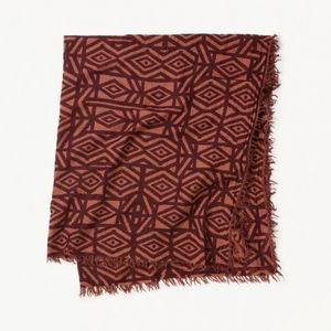 Aritzia Wilfred Diamond Mosaic Blanket Scarf